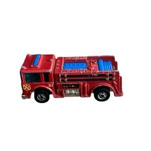 Vintage Hot Wheels Fire-Eater 51 Fire Engine Truck 1976 Hong Kong Blackwalls
